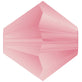 4mm Preciosa Crystal Bicones, rose matte