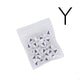 7x4mm 'Y' Letter/Alphabet Bead Individual Letter Pack, white