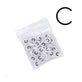 7x4mm 'C' Letter/Alphabet Bead Individual Letter Pack, white