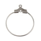304 Stainless Steel Circle Hoop Earring Connectors 35mm, stainless steel