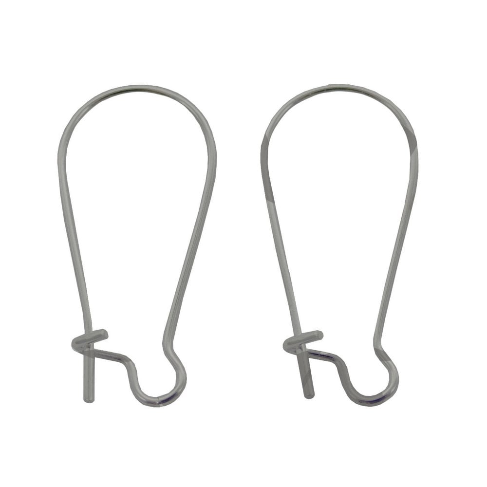 304 Stainless Steel Kidney Ear Wire 25x10mm, stainless steel