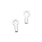 Sterling Silver 0.5mm (Inner Diameter) Crimp End with Loop