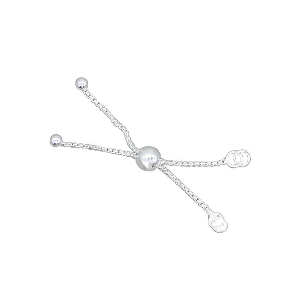 Sterling Silver 50mm Adjustable Ball Slider Chain End