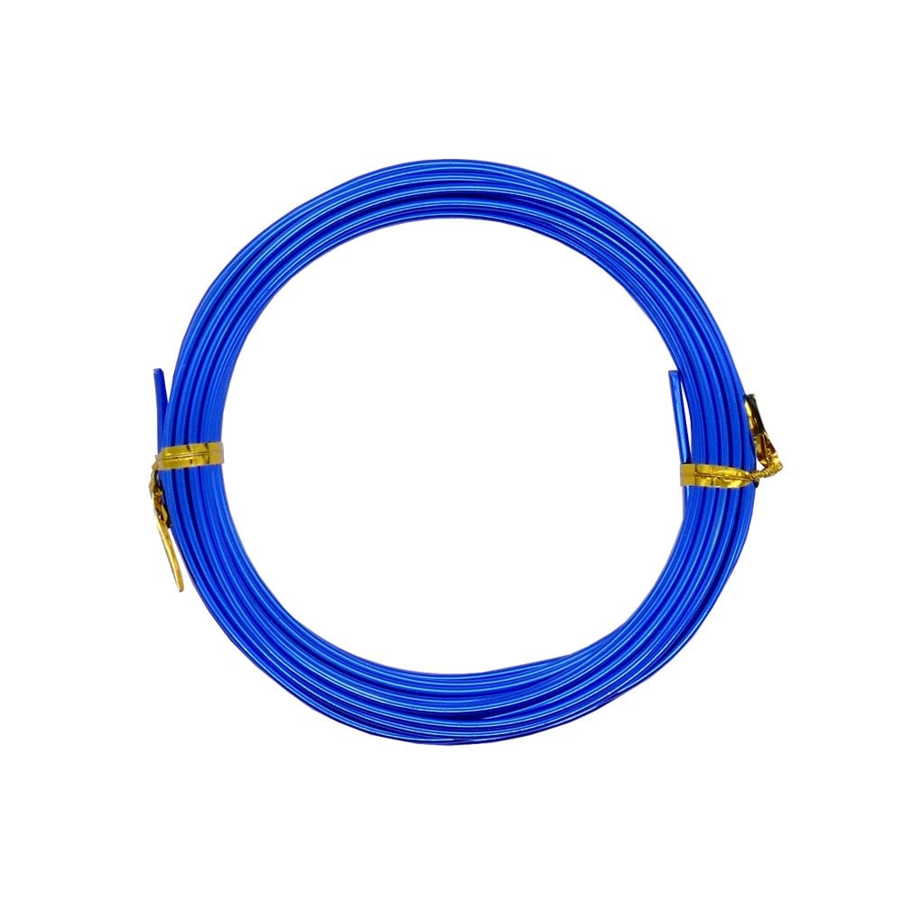 2mm (12Gauge) Aluminium Wire, azure blue