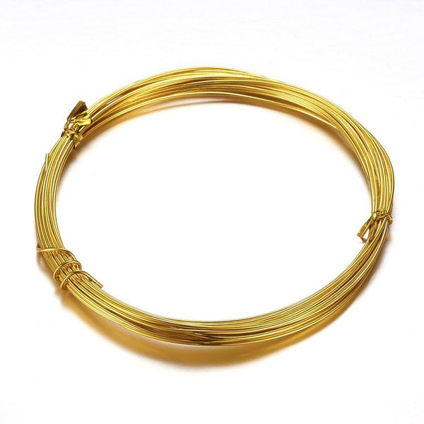 1mm (18Gauge) Aluminium Wire, gold