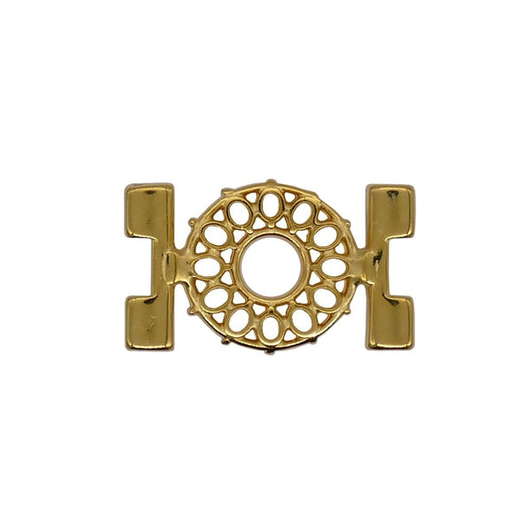 26x15mm Detis Tila Bead Connector, 24k-gold-plated