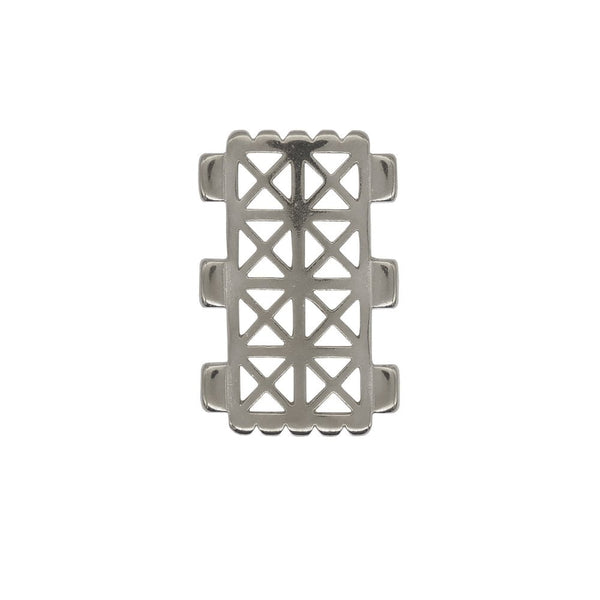 21x31mm Faragas Tila Bead Connector, antique-silver-plated