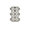 21x31mm Faragas Tila Bead Connector, antique-silver-plated