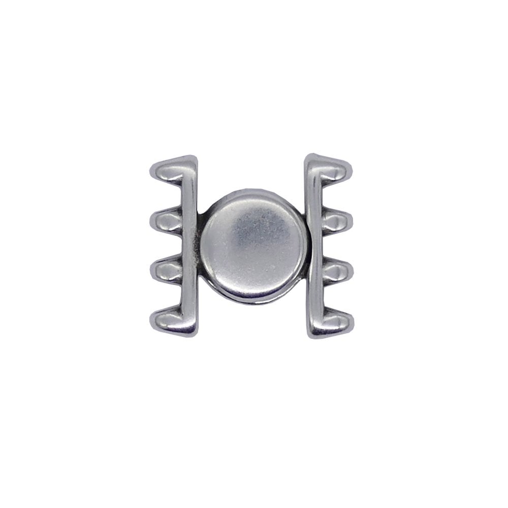 16x18mm Ateni Superduo Magnetic Clasp, antique-silver-plated