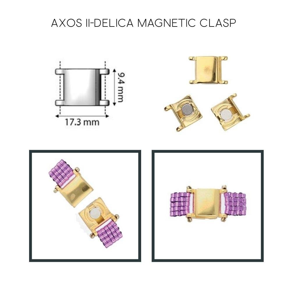 9x17mm Axos II Delica Magnetic Clasp, 24k-gold-plated, additional photo