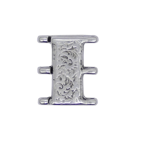 16x20mm Nisida III Magnetic Clasp (for 8/0 Seed Beads), antique-silver-plated
