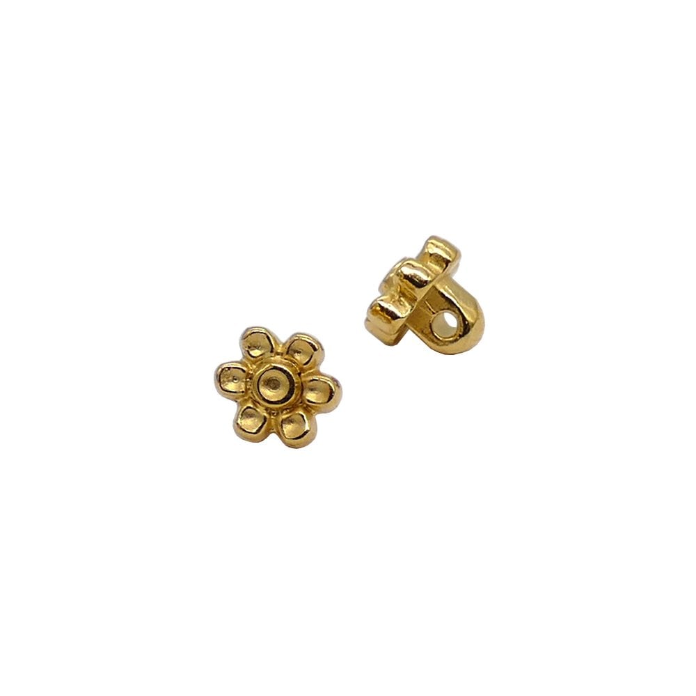6mm Amodi Substitute/Embellishment (for 8/0 Seed Beads), 24k-gold-plated