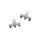 11x8mm Rozos III Superduo Bead End, antique-silver-plated