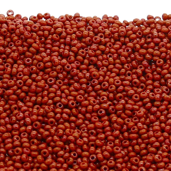 Preciosa Seed Beads 10/0, opaque brown