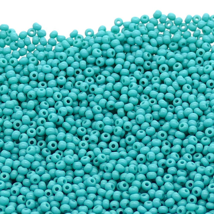 Preciosa Seed Beads 10/0, opaque turquoise