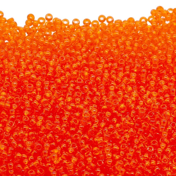 Preciosa Seed Beads 10/0, transparent orange
