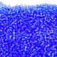 Preciosa Seed Beads 8/0, transparent royal blue