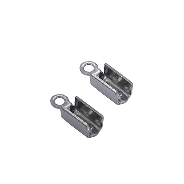 10x4mm Cord End Box Closer, stainless steel