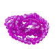 Crackle Glass Round Beads 8mm, fuchsia/lilac