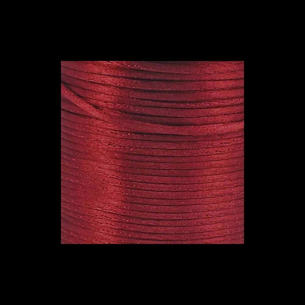 2mm Rattail Satin Cord, wine