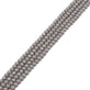 5x6mm Faceted Glass Rondelles, opaque grey