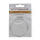 Beadsmith 2.25" Memory Wire & 5mm End Caps, silver-plated