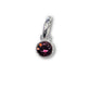 Swarovski/Sterling Silver 4mm Amethyst Birthstone Bezel Charm (February)