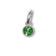 Swarovski/Sterling Silver 4mm Peridot Birthstone Bezel Charm (August)