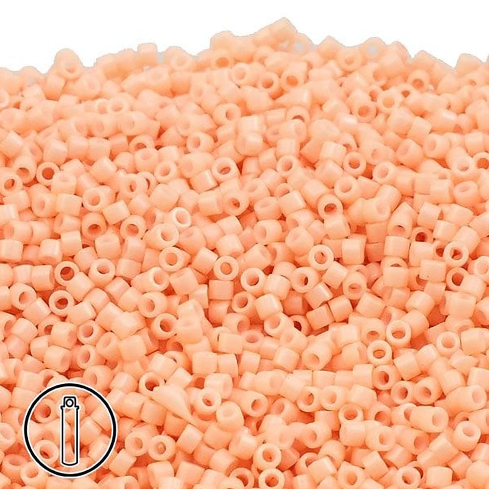 Miyuki 11/0 Delica Seed Bead, opaque salmon (DB206)