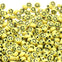7x4mm Smiley Face Plastic Bead Mix, yellow