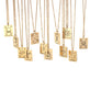 17x13mm Stainless Steel Tarot Necklace, 'the magician' pendant, gold-plated, additional photo