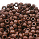 Pony Beads Plastic Barrel 6x8mm, chocolate