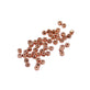 2x3mm Czech Glass Faceted Micro Spacer, copper plate