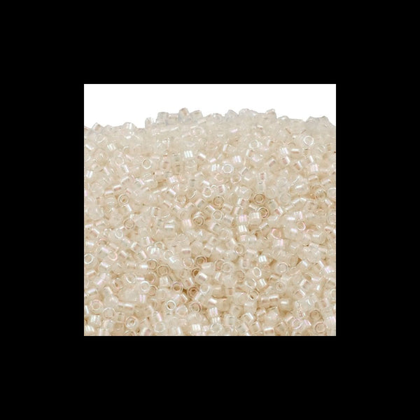 Miyuki 11/0 Delica Seed Bead, off white AB (DB052)