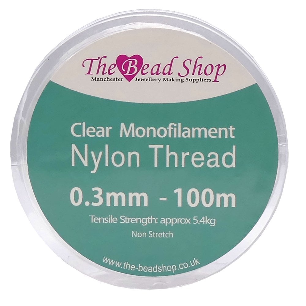 Nylon/Monofilament Beading Thread 0.3mm, clear, additional photo