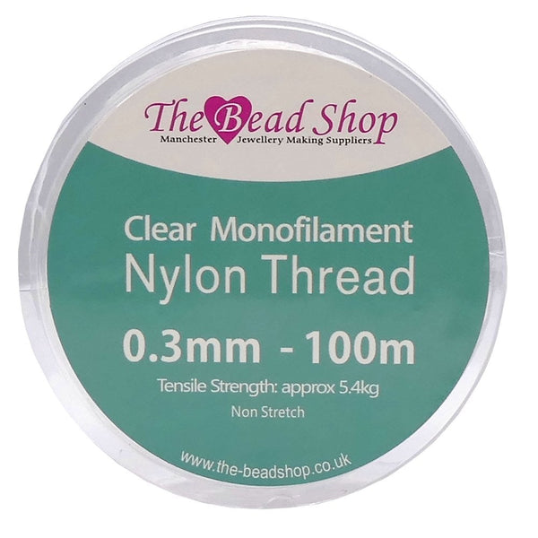 Nylon/Monofilament Beading Thread 0.3mm, clear, additional photo