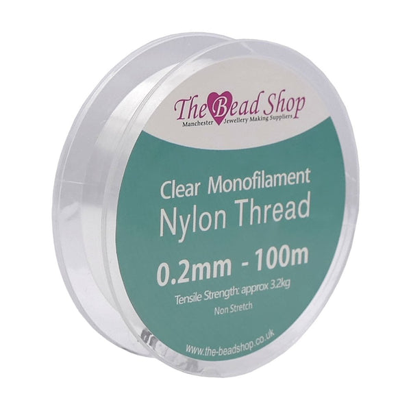 Nylon/Monofilament Beading Thread 0.2mm, clear
