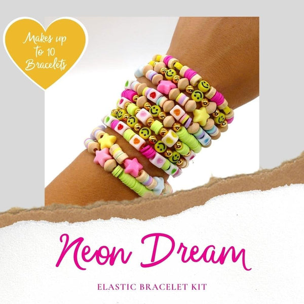 Neon Dream Stack Bracelet Kit, makes up to 10 bracelets!