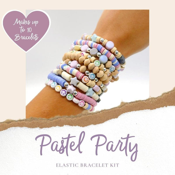 Pastel Party Stack Bracelet Kit, makes up to 10 bracelets!