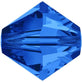 4mm Preciosa Crystal Bicones, sapphire