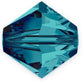 4mm Preciosa Crystal Bicones, indicolite