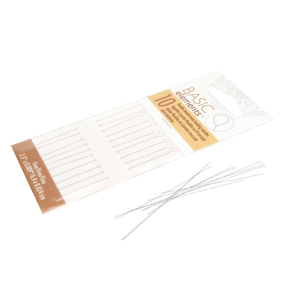 Beadsmith Flexible Twisted Wire Beading Needles, fine, additional photo
