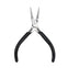 Beadsmith Super-Fine Flat Nose Pliers, black handle