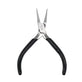 Beadsmith Super-Fine Flat Nose Pliers, black handle
