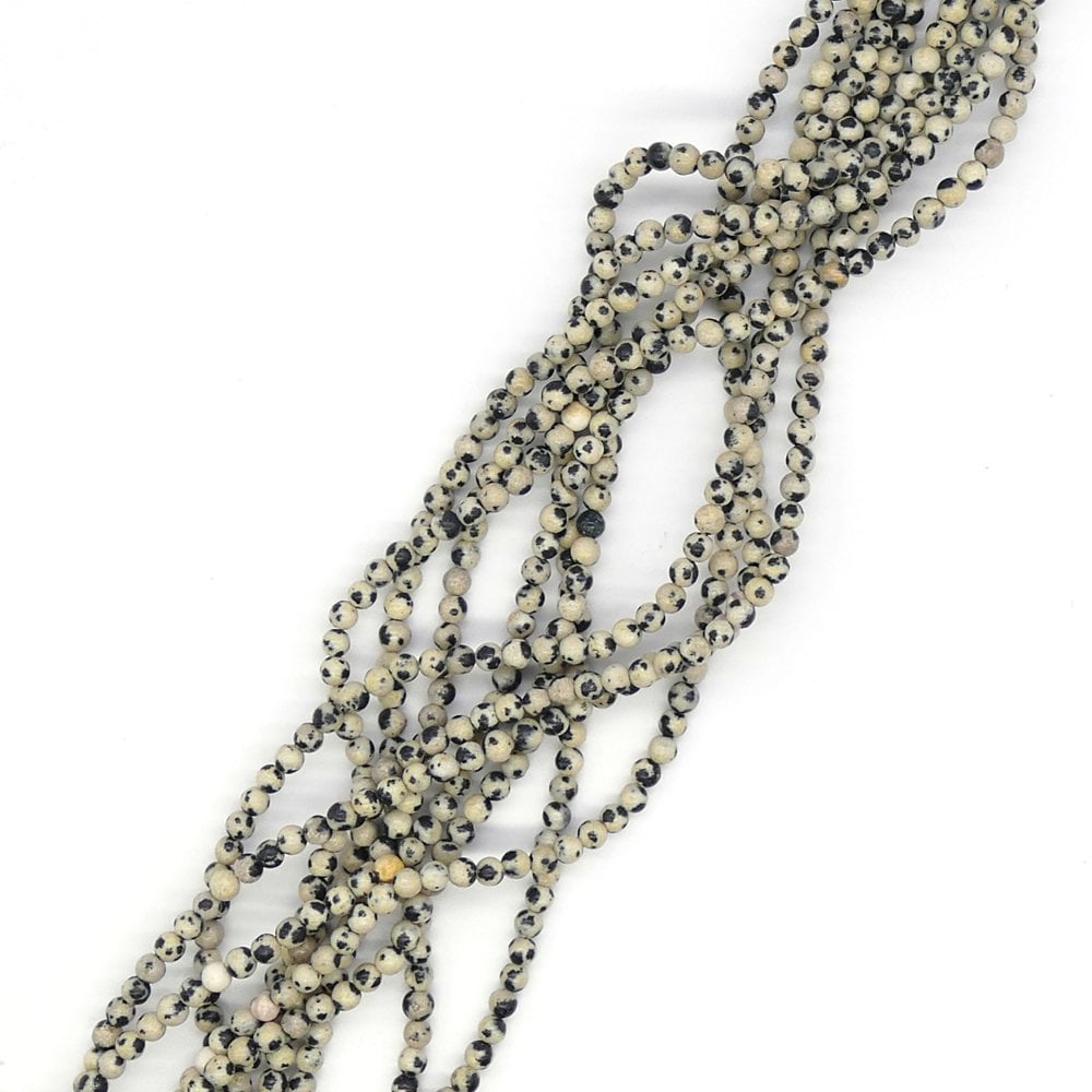 Dalmation Jasper Semi Precious Stones 4mm