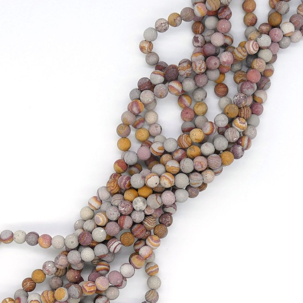 Red Zebra Jasper Round Semi Precious Stones 6mm
