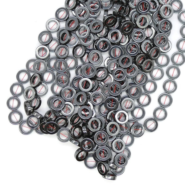 Hematite 14mm Round Loops Semi Precious Stones