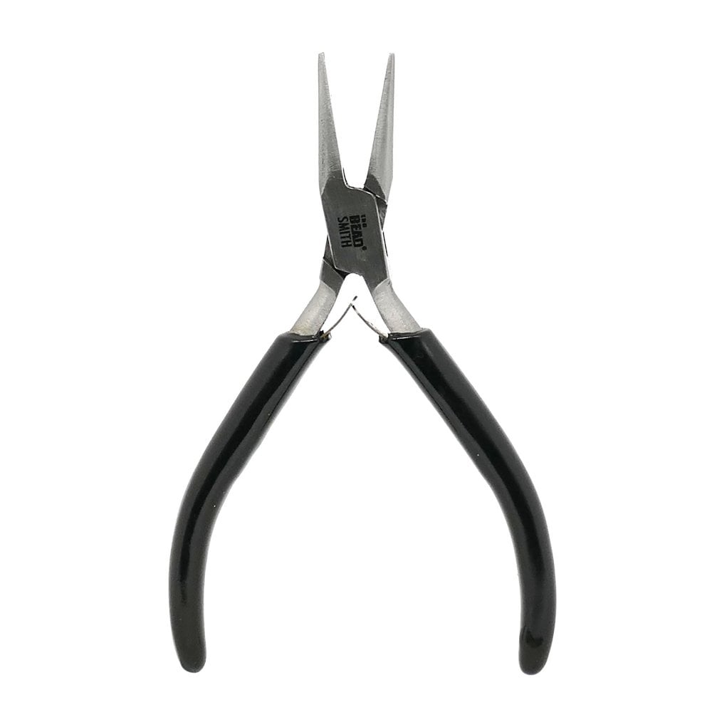 Beadsmith Super-Fine Chain Nose Pliers, black handle