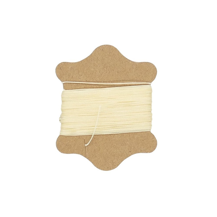 Waxed Nylon Cord 0.45mm, cream