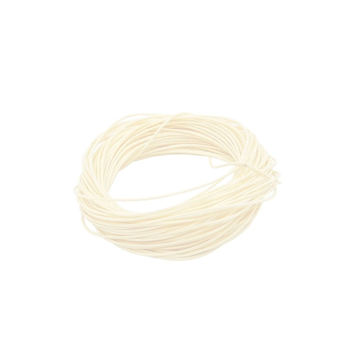 Korean Waxed Polyester Cord 0.5mm, white